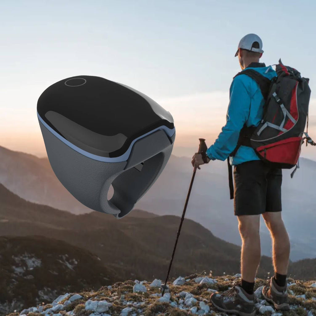 O2Ring (Model PO2) Wearable Oxygen Monitor for High-Altitude Sports & Aviation, Bluetooth, Smart Reminder, PC Report
